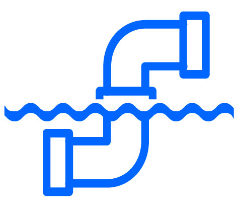 Surface water pipe icon