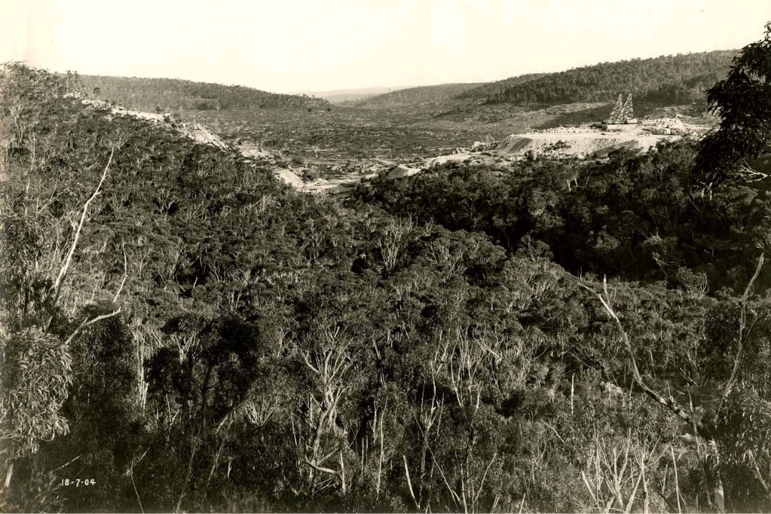 Valley before construction