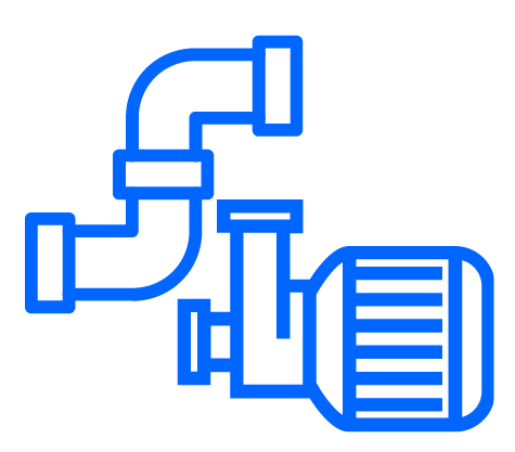 Size and entitlement web blue line icon