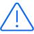 Exclamation blue icon